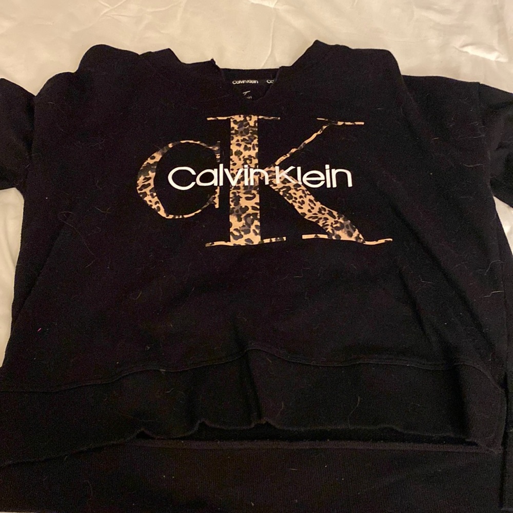 Calvin Klein cheetah print crewneck/sweatshirt